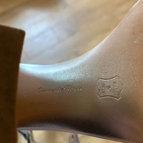 Gianvito Rossi silver heals - Picture 5 of 6